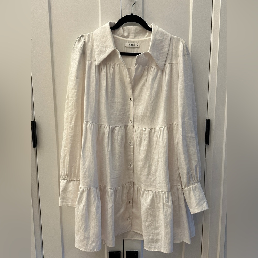 Dissh Linen Babydoll Dress